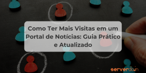 visitas em um portal de notícias